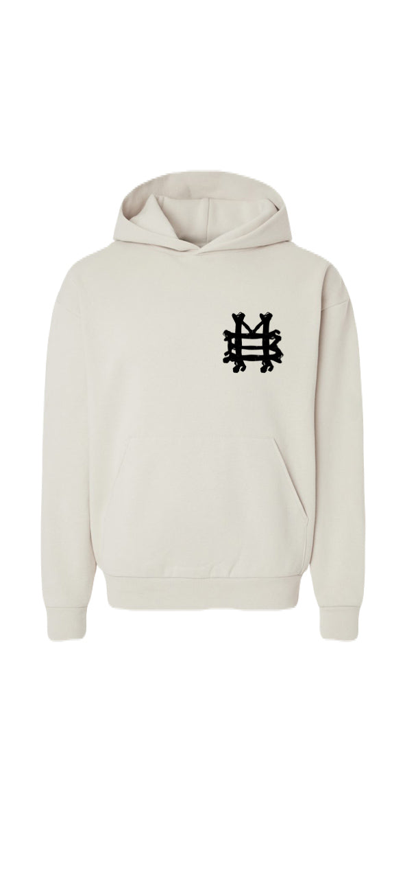 Exclusive MB Bones Hoodie Ivory/cream