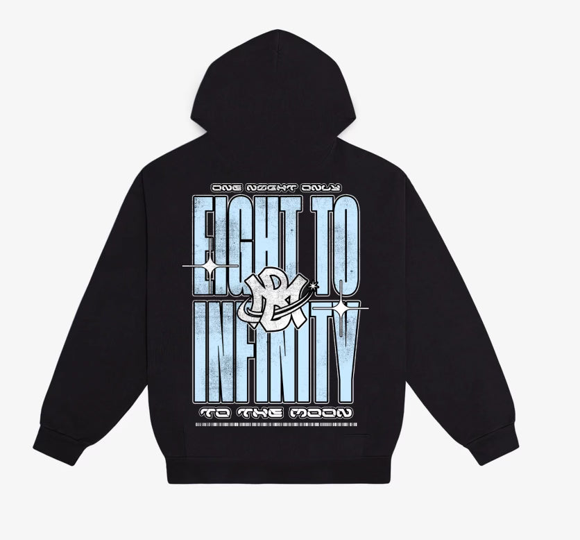 8 to infinity Hoodie Black