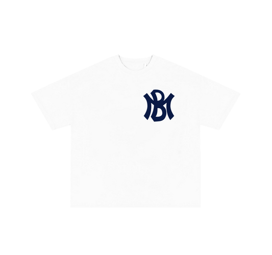 MB Tee Shirt White and Navy